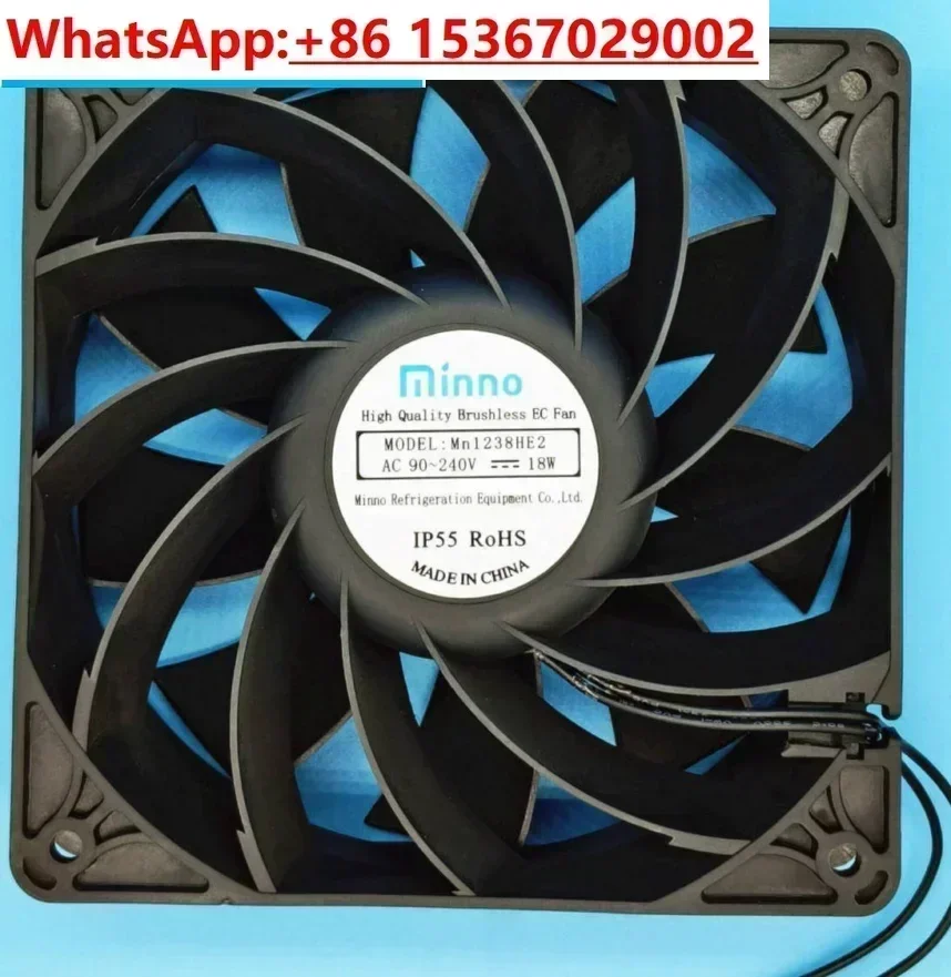 Original 24V 48V EC AC 120X120X38MM 12CM 12038 4000RPM Chassis Large air volume Cooling fan Mn1238he2 Cooling fan