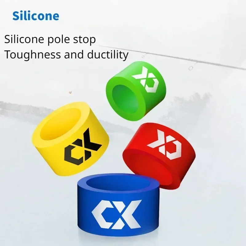 2PCS Night-glow Silicone Rod Stop Ring Anti-slip Ring for Fishing Rods Fishing Rod Finger Ring Small Fishing Tackle Accessories view 3