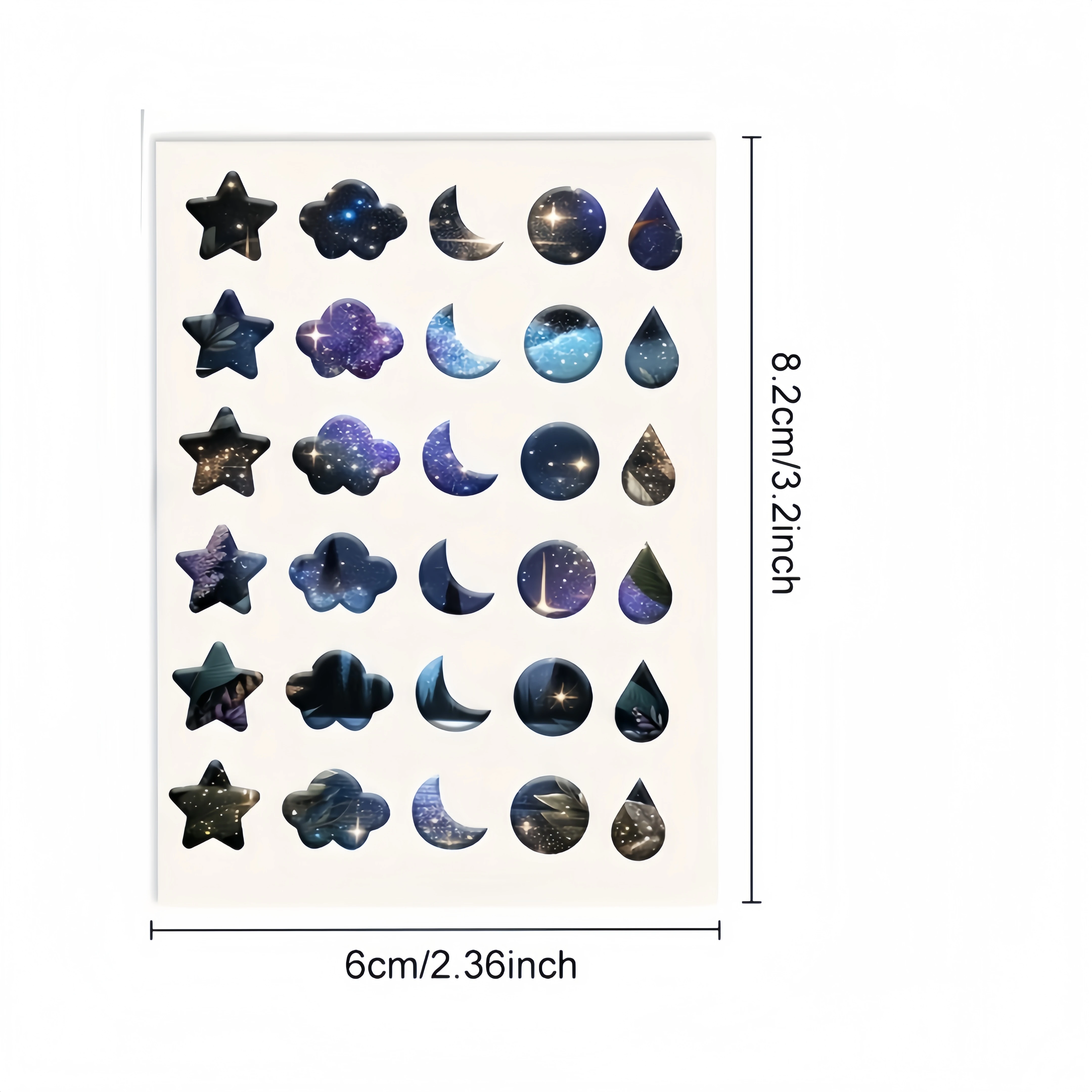 60/150/300pcs Galaxy Starry Sky Irregular Patches, Cute Colorful Blemish Patch, Hydrocolloid Pimple Stickers for Women