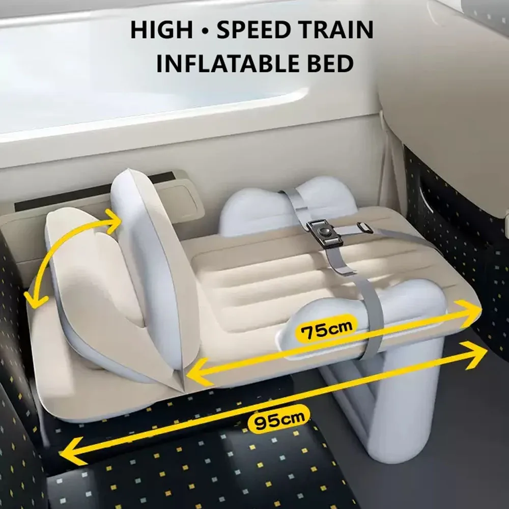 For All Car Models Inflatable Mattress Travel Sleeping Pad for Kids & Baby Sleep Helper for High Speed Train Airplane Car Back