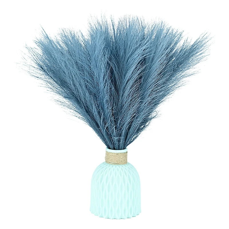 Ramo de Pampas de caña Artificial, hierba de Pampas Artificial, hierba de Pampas de 16,9 pulgadas, flor de decoración Boho