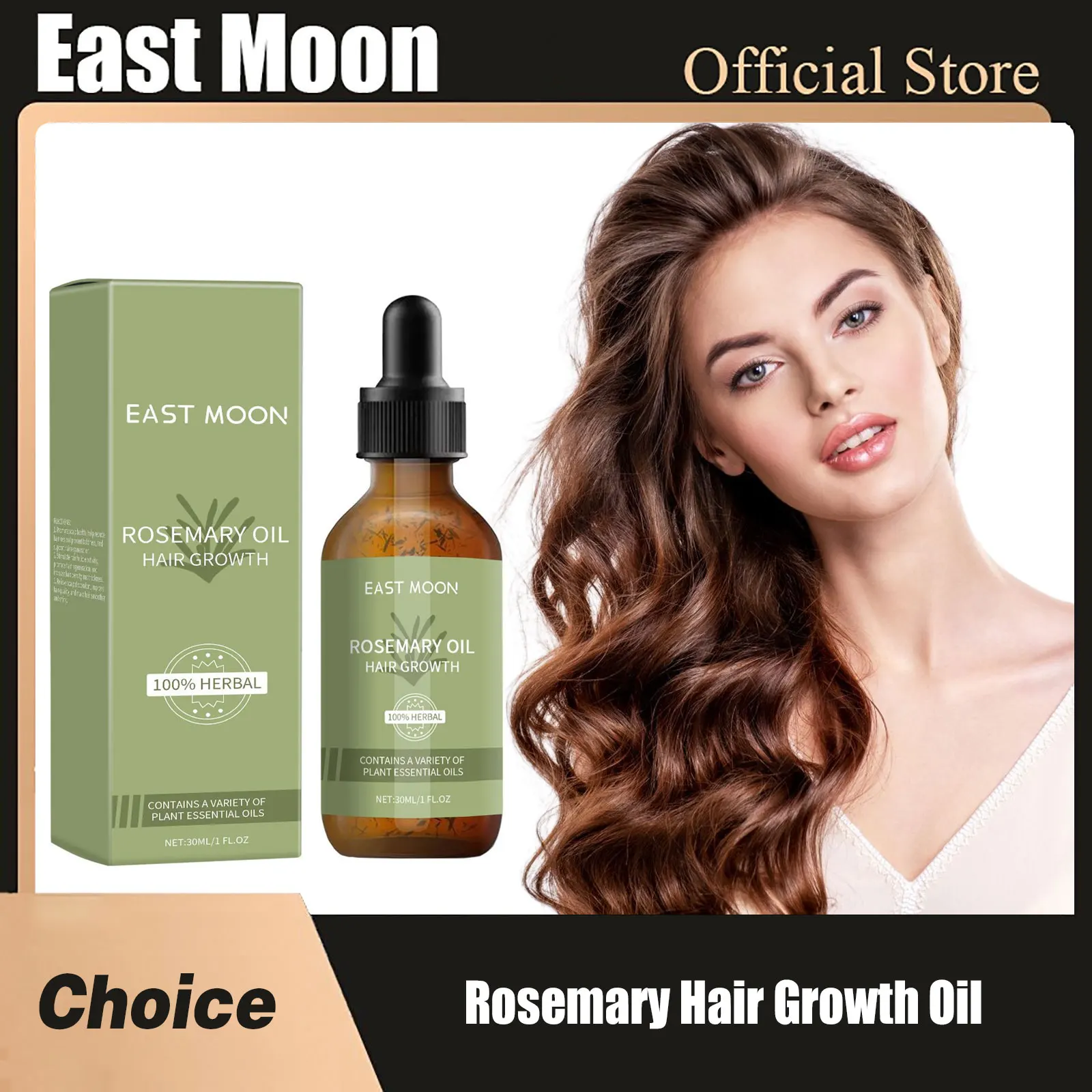 Rosemary Hair Growth Oil Scalp Massage Essential Nourishing Prevent Baldness Repairing Damaged Strengthen Roots Hair Care Serum