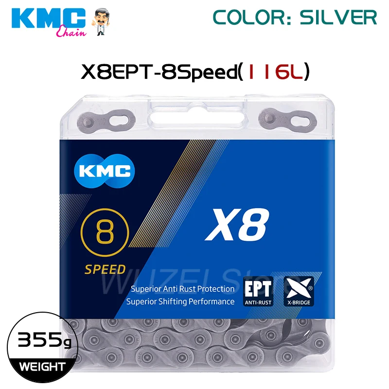 KMC Anti-rost Bike Kette X8/X9EPT/X10EPT/X11EPTMTB Rennrad Kette Für FUCHS Spezialisiert Dahon merida TREK Riesen SCOTT Cannondale – Detail 3