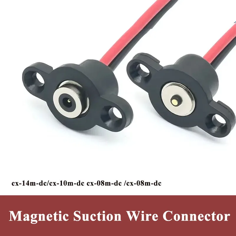 cx-10m-dc Magnetic Suction Power Connector Wire cx-08m-dc Male Female Magnetic Plug Contact Adsorption Pogopin Terminal Cable