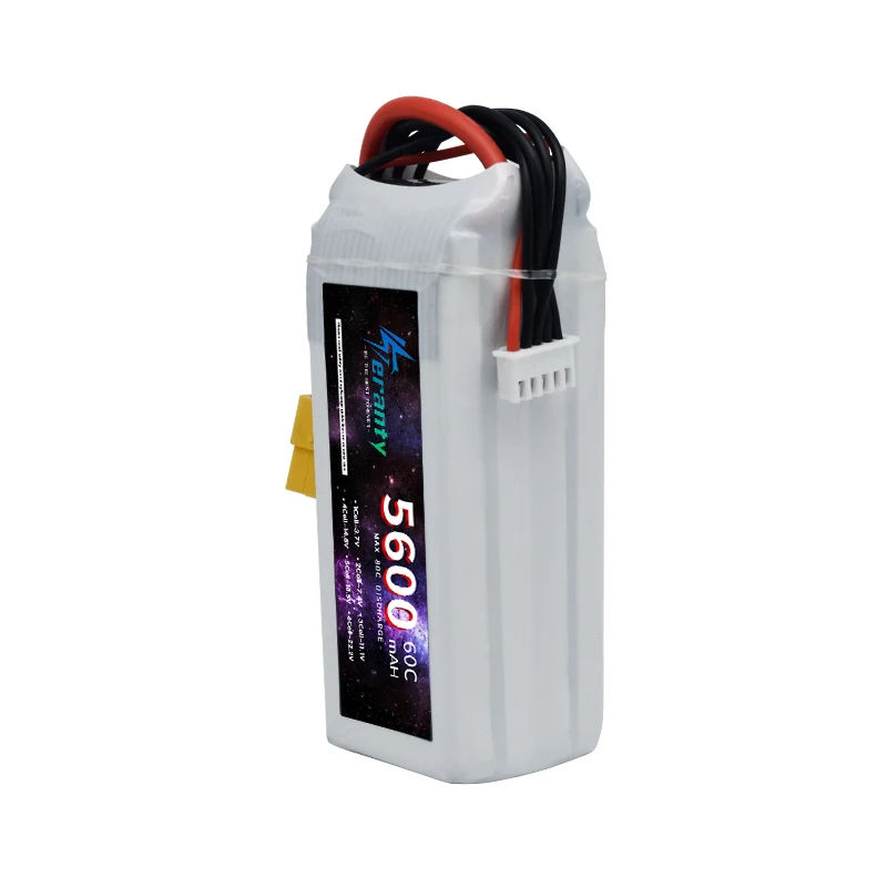 4S 14.8V 5600mAh LiPo Battery With XT60 XT90 T TRX EC5 Plug For RC Helicopter RC Airplane Quadrotor Drone Truck Car Boat 60C