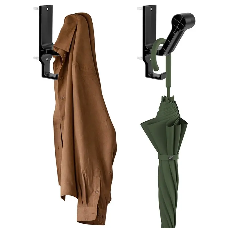 Leading-2 Pack Wall Mount Helmet Holder, Heavy-Duty Wall Mounted Hook For Motorcycle, Bike & Football Helmets, Jackets