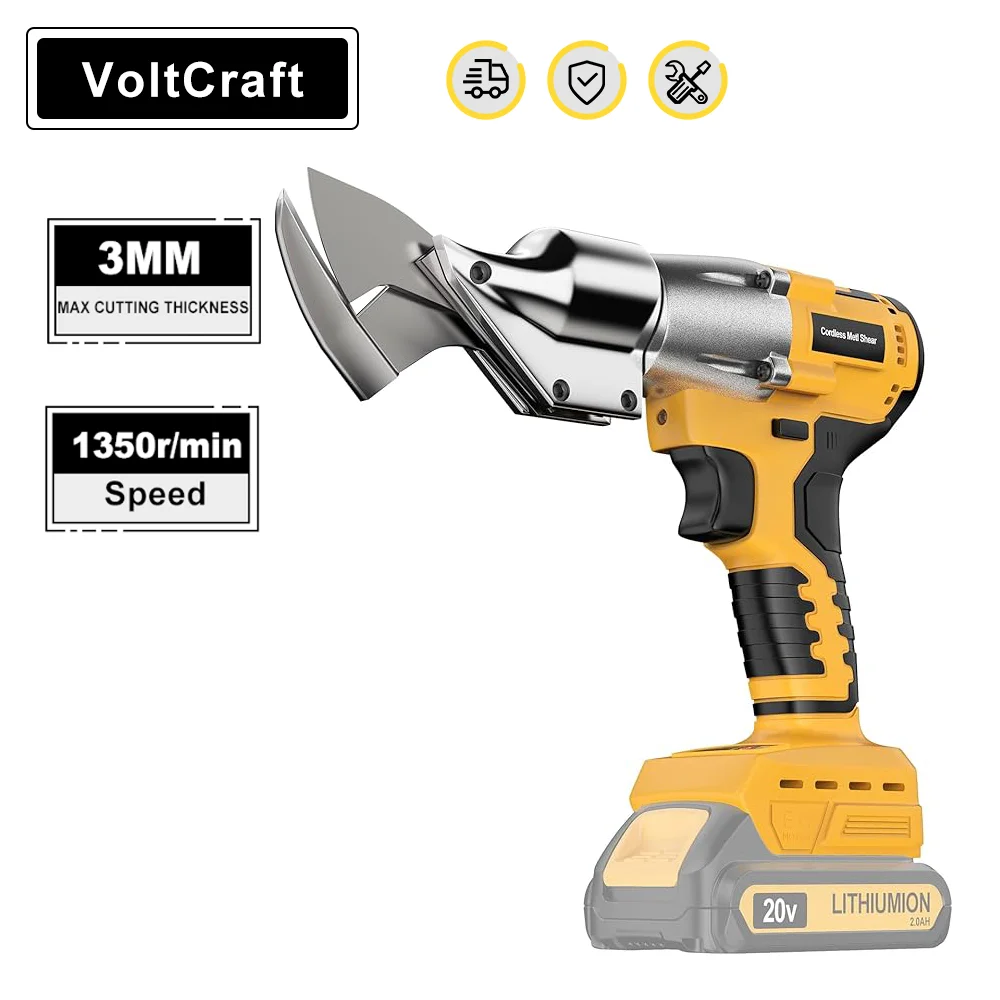 

Electric Iron Scissors Metal Cordless Cutting LED Iron Shear Sheet Carbon Steel Cutter Power Tools For Dewalt 20V Battery