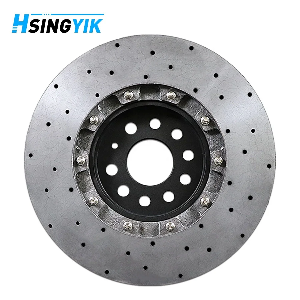 HSINGYIK Rear Carbon Ceramic Brake Disc for  Model X Plaid OE 1027632-00-B 365x28MM