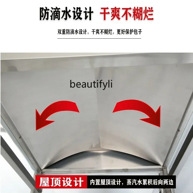 

YH A56 Пароварка со стеклянным ящиком, термоизоляция, электрическая пароварка, электрическое отопление, коммерческая булочка на пару, mac