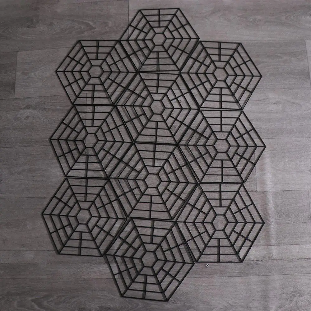 

10pcs Hexagonal Pond Fish Guard Floating Net UV-resistant Flexibility Pond Protectors Net Plastic Protective Cover Garden