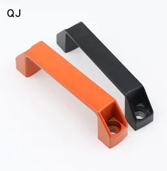 Thickened LS522 black square aluminum alloy handle plastic buckle surface mounted industrial equipment toolbox handle