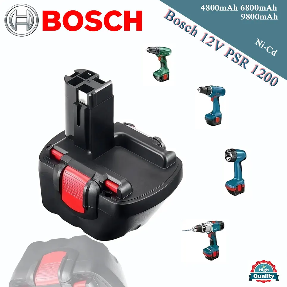 Untuk Bosch BAT043 NI-MH 12 V 3500mAh/3000mAh baterai Ni-MH BAT043 D70745 PSR 12 GSR 12 VE-2 GSB12 baterai isi ulang