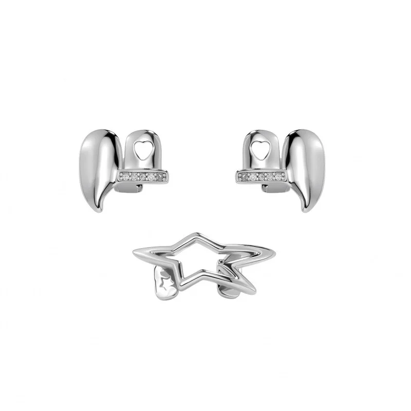 Y2K Cyber Punk Glänzende geometrische Stern Pentagramm Zahnkappen Unregelmäßiges Weihnachtsaccessoire Zähne Grillz Schmuck für Frauen und Männer – Detail 10