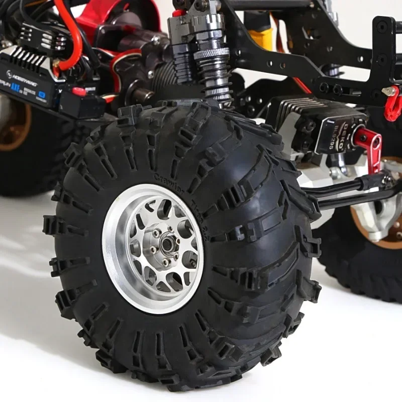 4pcs Aluminum 2.2" RC Beadlock Wheel Wheel Rim  Hex Fit for TRX4 TRX6 SCX10 90046 RR10 Wraith 1/10 RC Crawler Car