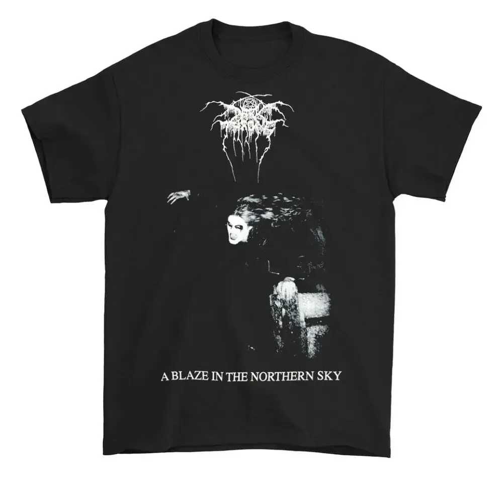 New Darkthrone Blaze In The Northern Sky BlackBand T-Shirt badhabitmerch