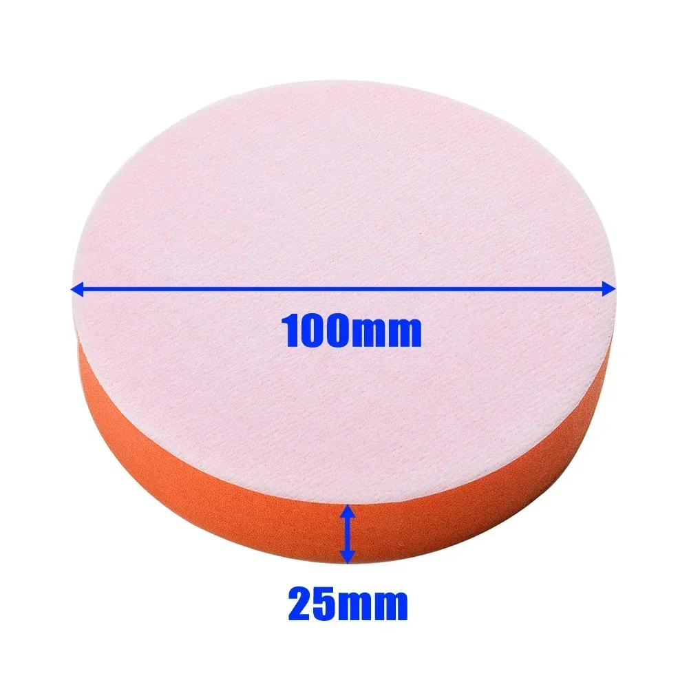 4 pçs 4 polegada 100mm almofada de polimento esponja plana almofadas de cera esponja almofada de polimento para polidor de carro beleza depilação