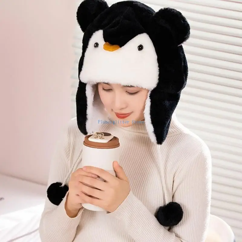 652B Plush Animal Ears For Extreme Wind Defense Warm Family And Hat