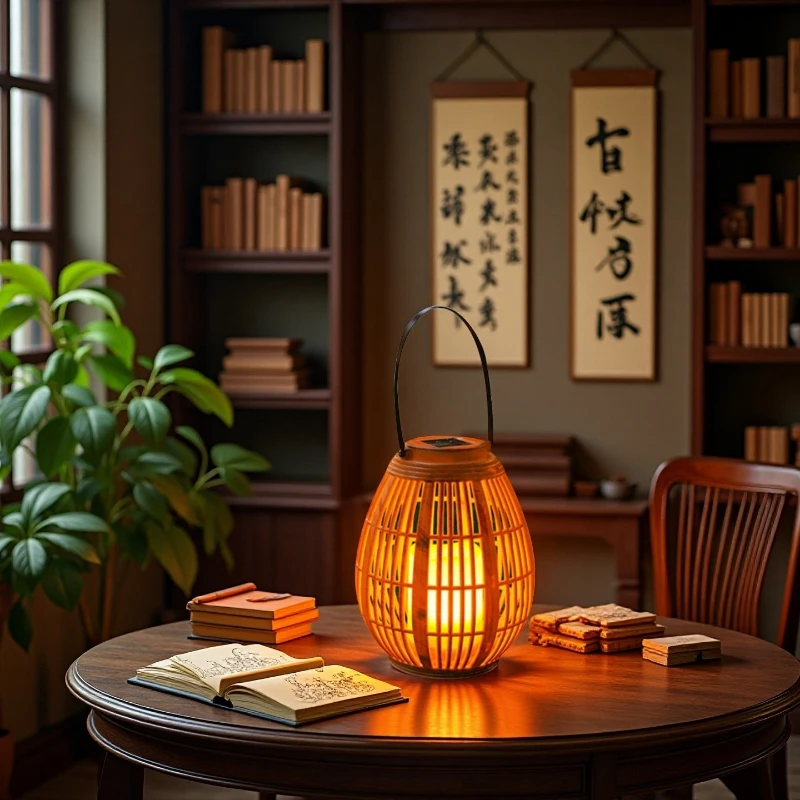 

Solar Balcony Decoration Ambient Light Bamboo Energy Conservation Landscape Light Garden Lamp Courtyard Floor Lamp Waterproof