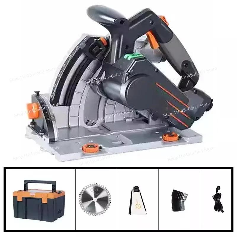SJ-60 Dust-Free Track Saw | Handheld Electric Guide Saw for Woodworking Gypsum Board Cutting