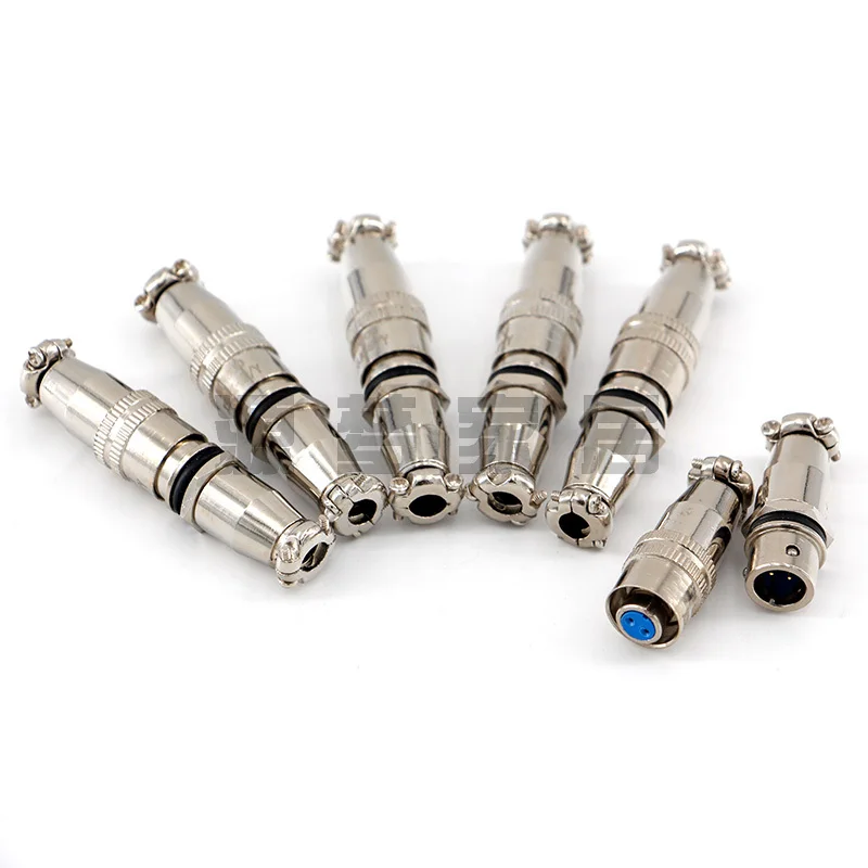 Silver-Plated Copper Core XS9JK 2-Pin 3-Pin 4-Pin 5-Pin Push-Pull Aviation Plug Socket XS9-2 3 4 5 core 2P 3P 4P 5P Docking