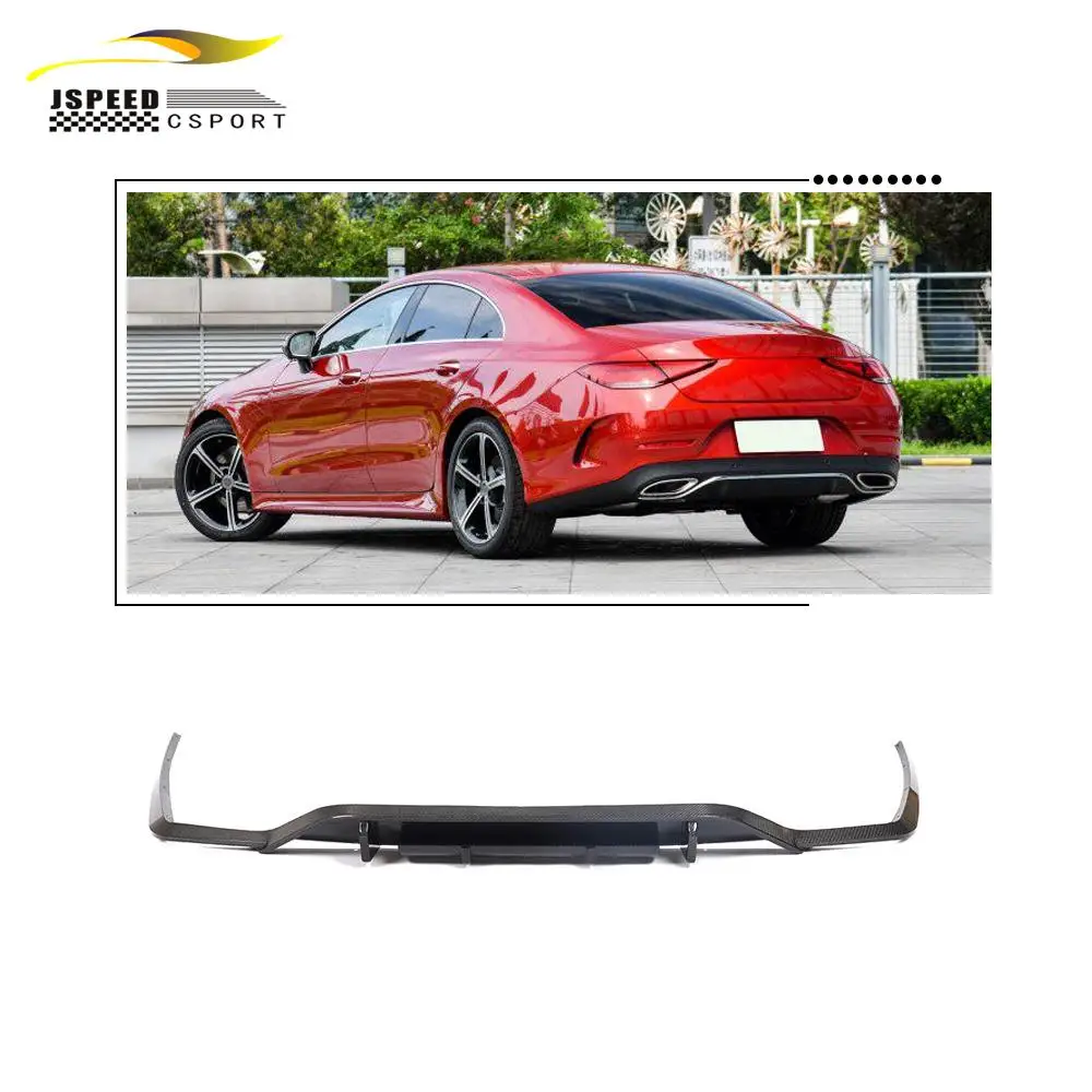 

For Carbon fiber C257 rear bumper diffuser, suitable for Mercedes-Benz CLS-Class CLS400 550 4-door 2018