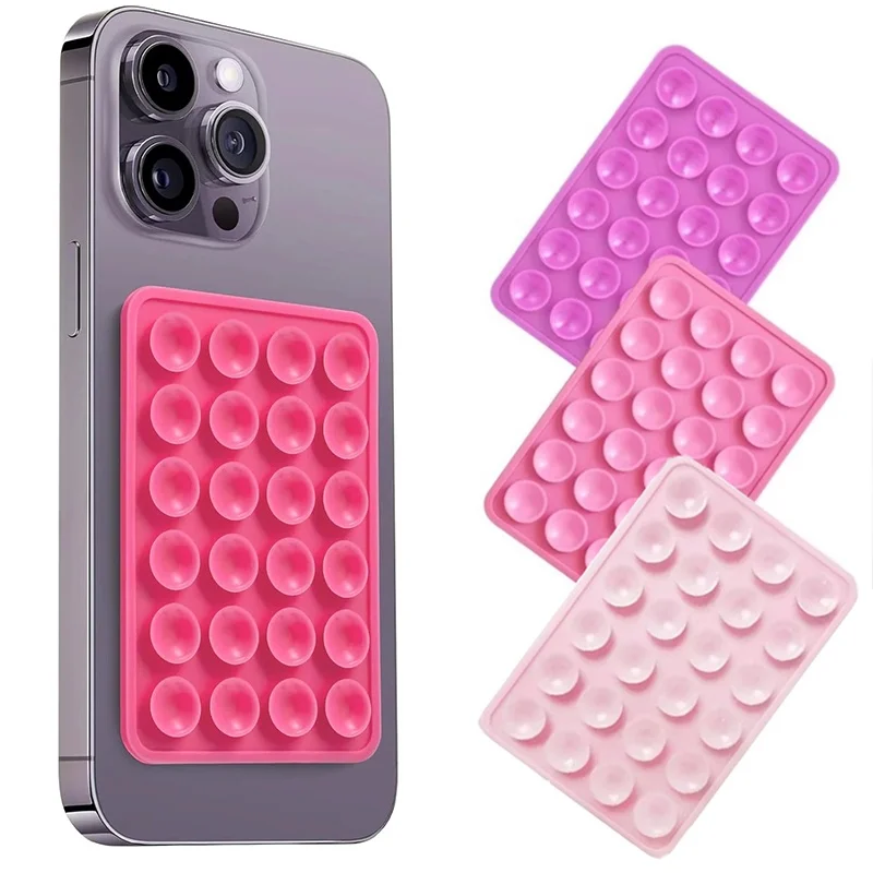 Multifunctional Single-sided Strong Suction Cup Mobile Phone Stand Detachable Silicone Suction Phone Holder For Selfies Videos