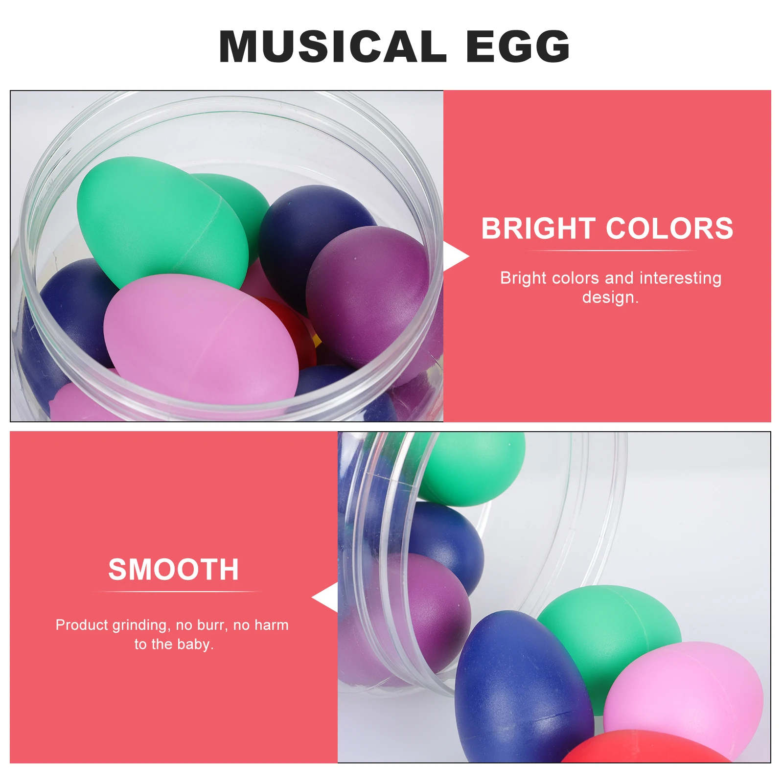 

20 Pcs Percussion Sand Musical Instruments Toddler Shakers Maraca Barreled