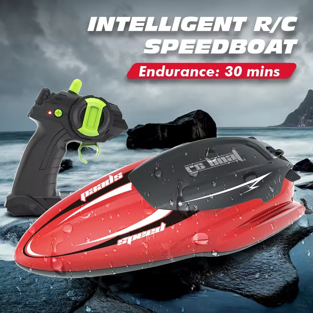 RC سباق قارب محرك مزدوج مقاوم للماء 2.4G راديو التحكم SpeedBoat 4CH القيادة RC سفينة قارب اللعب في الهواء الطلق المياه للبنين الهدايا