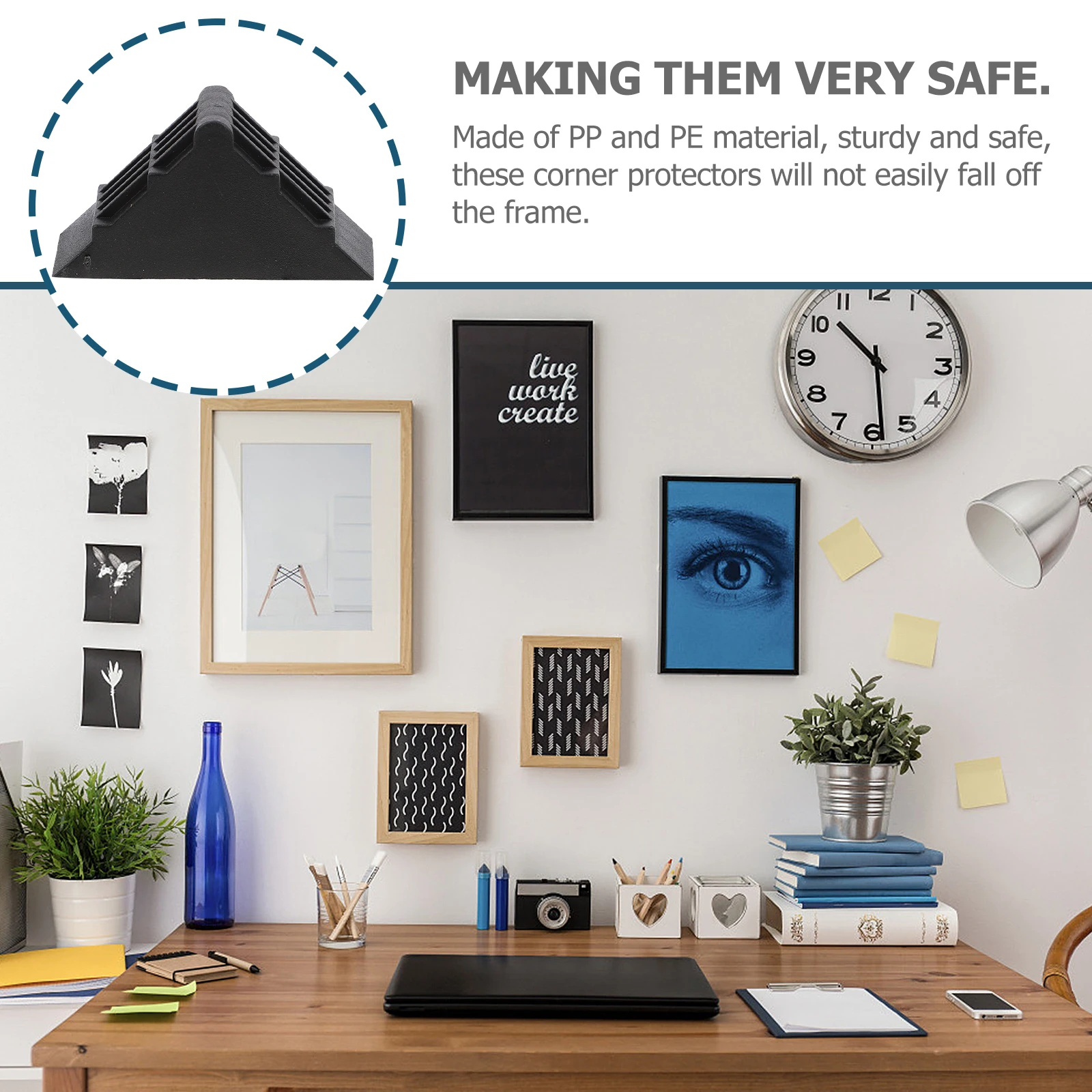 

100 Pcs Angle Protection Corner Protector Guard Furniture Protectors Pp Cabinet Child
