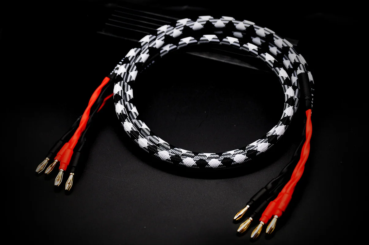 High Quality HIFI Canare Speaker Cable / Banana to Banana Type Audio Cable/ 1.5m 2m 3m 5m AS025