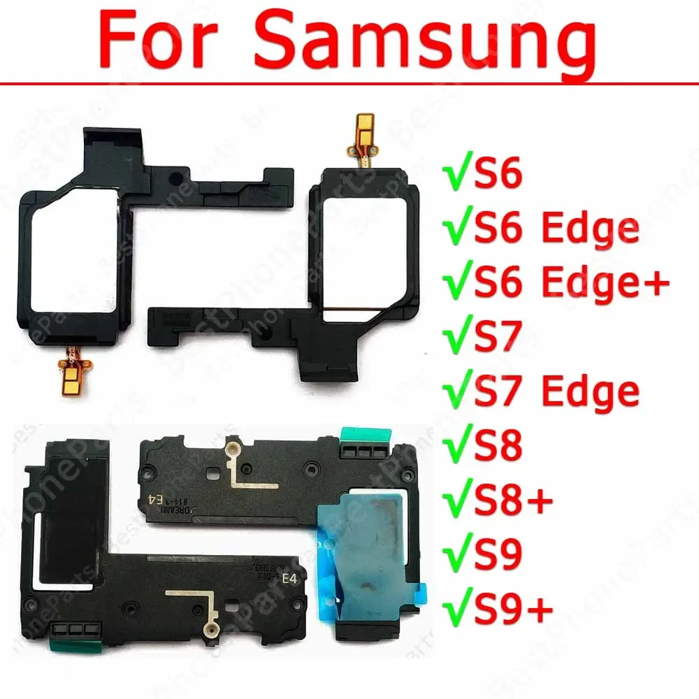 Loudspeaker For Samsung Galaxy S6 Edge S7 S8+ S9 Plus Loud Speaker Buzzer Ringer Sound Module Bell Board Spare Parts