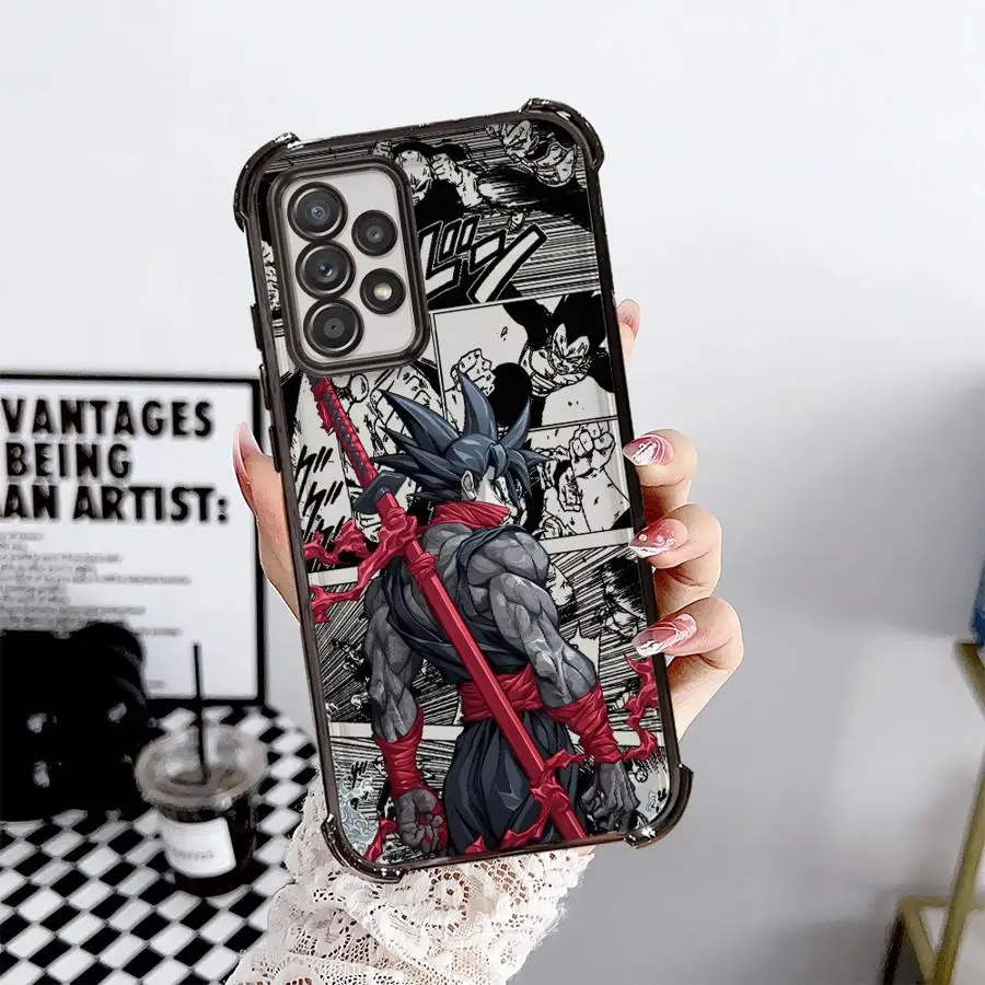 Clear Cover Case for Samsung Galaxy A24 A15 A25 A26 A16 A35 A36 A21s A13 A33 A52 A17 Anime D-Dragons Balls