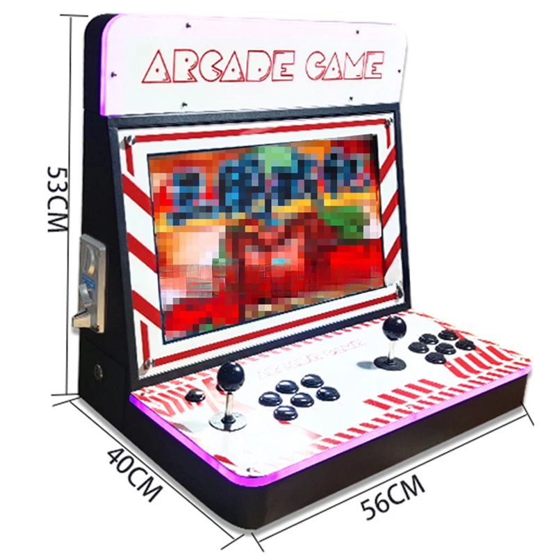 2-Player Pandora Box Arcade Game Console Coin-Operated Fighting Video Game for Kids VGA Output Table-Top Arcade Machine