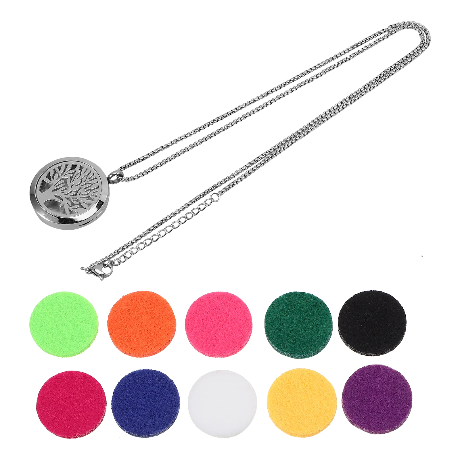 Collar con colgante de aceite esencial, gargantilla de anillo elegante para mujer, adorno difusor, pequeña aromaterapia, joyería útil de moda