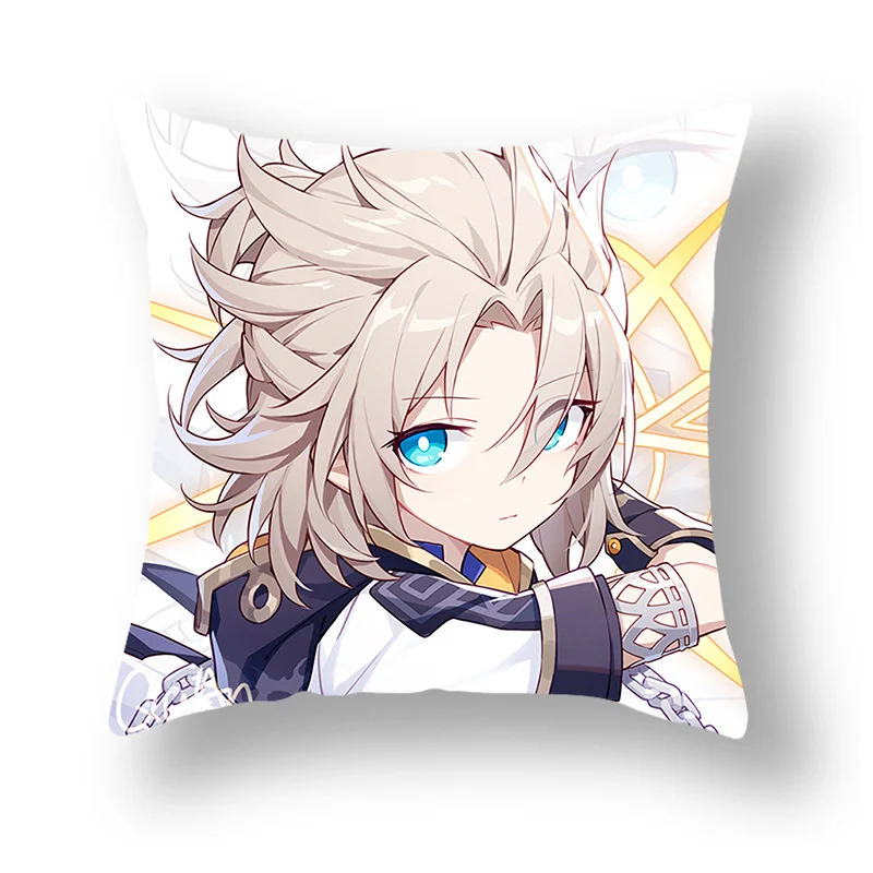 Anime Game Genshin Impact Cartoon Gift Pillow Baal Zhongli Ganyu Hutao Soft Cushion For Bedroom Living Room As Holidays Gifts