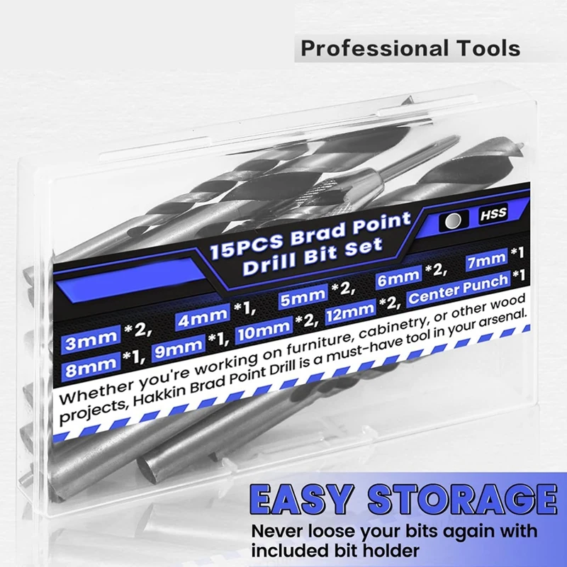 

Набор сверл по дереву, 14 шт., с центральным пробойником, с двойными канавками для плотников, деревообработки и всех типов дерева-A23R