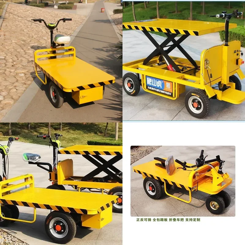 For Electric Flatbed Truck Logistics Warehousing Transportation Heavy Duty Load Carrier Factory Warehouse Use Durable
