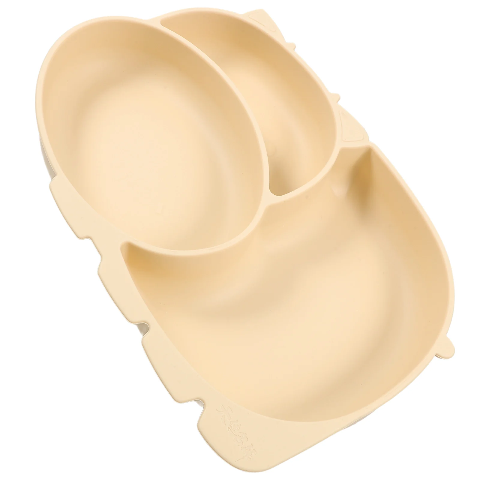 

Silicone Baby Bowls Anti Slip Suction for Toddler Weaning Divided Compartments Lightweight Portable Storage Plates