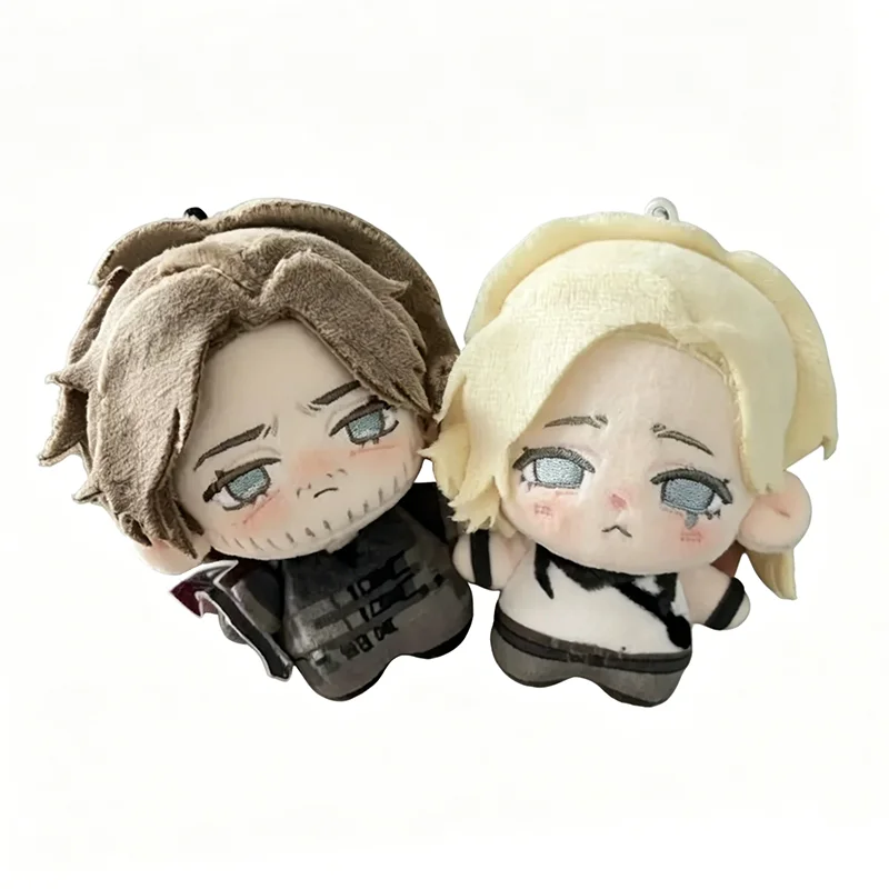 Game Leon Scott Kennedy Grace Ashcroft Cosplay Keychain Cute Q Version Plush Cotton Doll Backpack Pendant Keyring Accessories