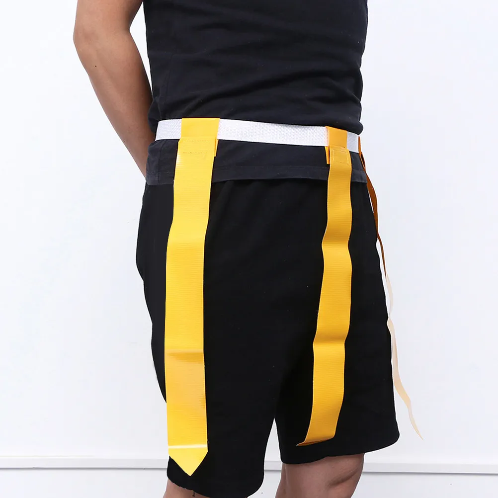 

4Pcs American Football Waist Flag Belt Nylon Strong Double Stitched Odorless Environment Friendly Football Training
