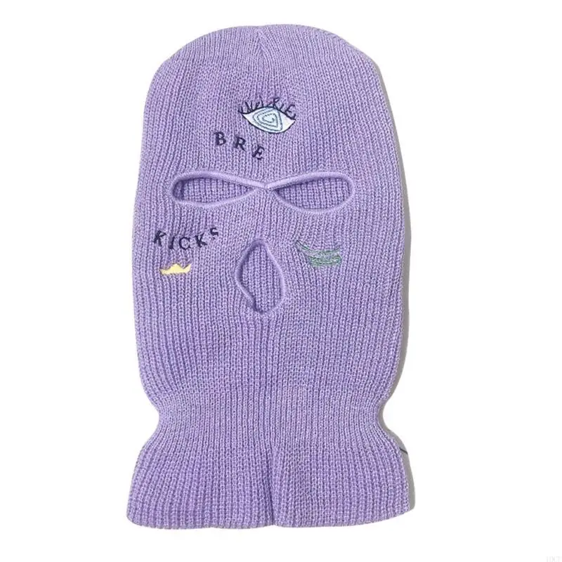 قناع وجه كامل من نسيج بالاكلافا ذو 3 فتحات مبتكر للمشي لمسافات طويلة وتسلق الجبال #4