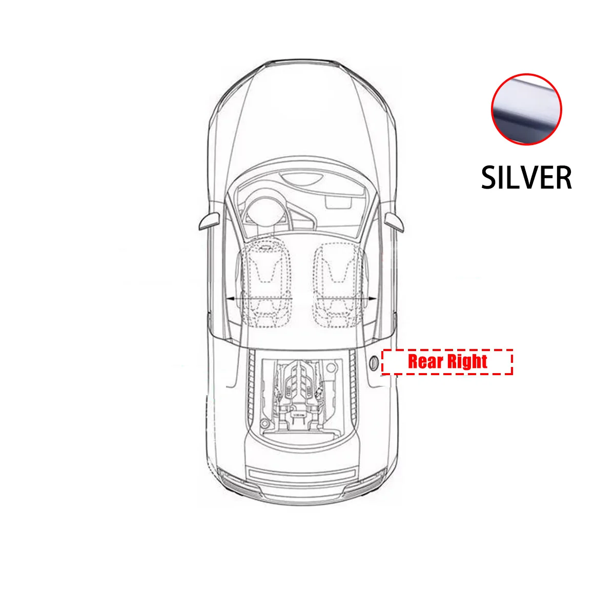 Silver- Rear Right