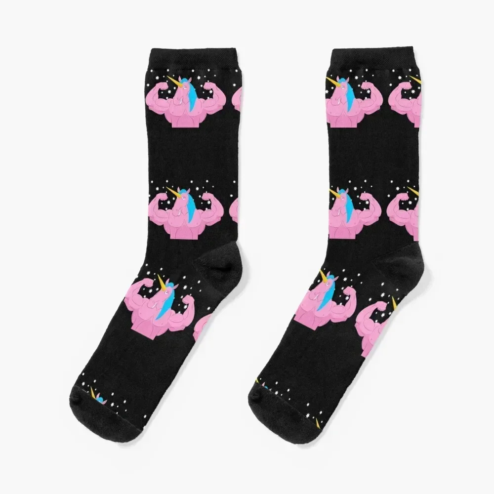 

Unicorn Weightlifting Fitness Gym Deadlift Rainbows Party Men Women Socks sport colored soccer anti-slip Mens Socks Women's