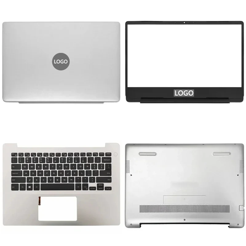 NEW For Inspiron 14 5480 5485 5488 Laptop LCD Back Cover Front Bezel Upper Palmrest Bottom Base Case Keyboard Hinges