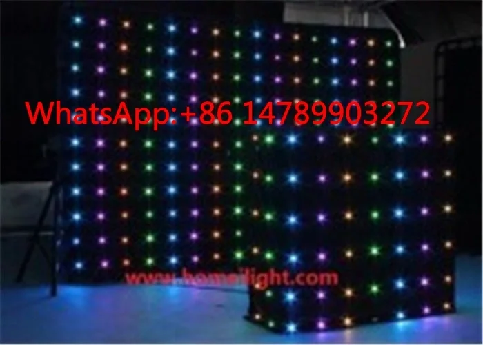 

Programmable LED Vision Curtain P12 2x3m Light Screen For Party Festival Stage Decoration