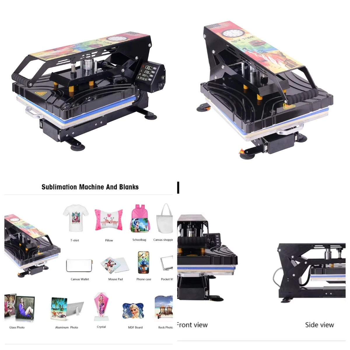 

WJW 38*38 Auto Open T-shirt Heat Transfer Machine 15*15 Inch Heat Press Machine T-shirt P3800