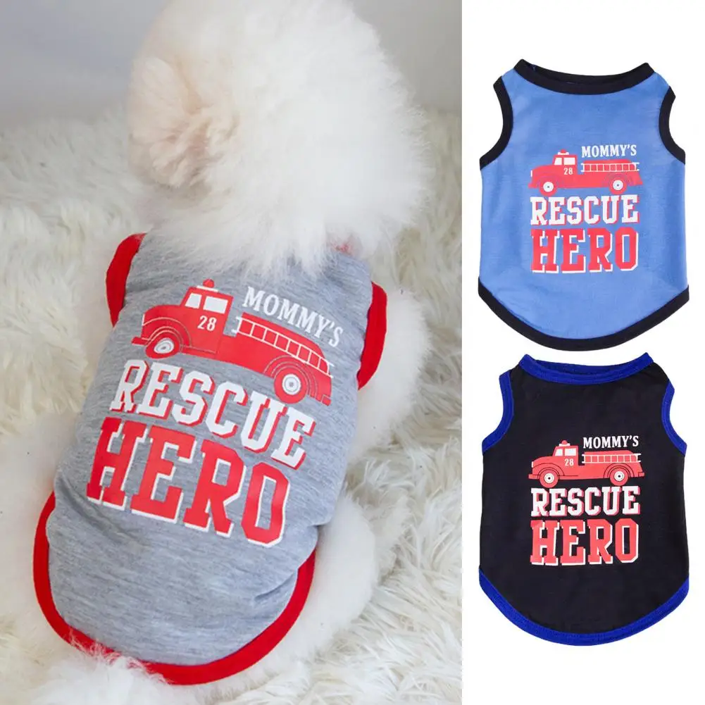 Pet Vest Two-Legged Apparel Fashionable Letter Print Washable Durable Stylish Cute Design Pet Vest Pet Supply Dog Accessories