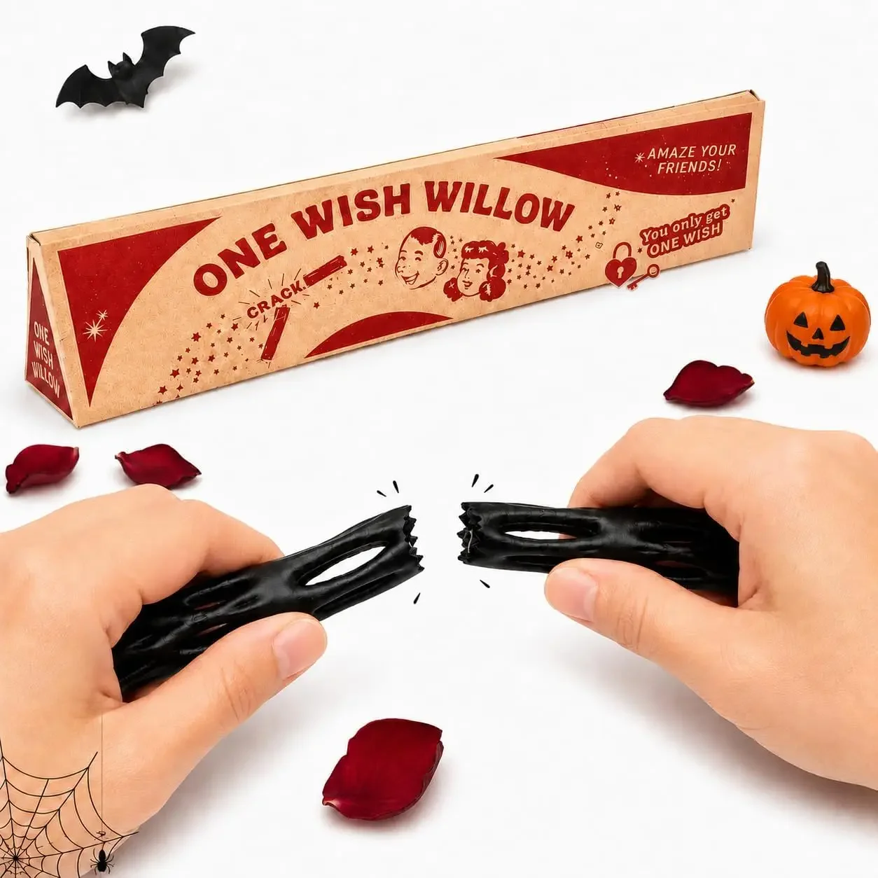 One Wish Willow Snap Sticks 1-10 Pack, Breakable Wish Sticks Fun Novelty Gift for  Birthdays, Halloween, Stocking Stuffers