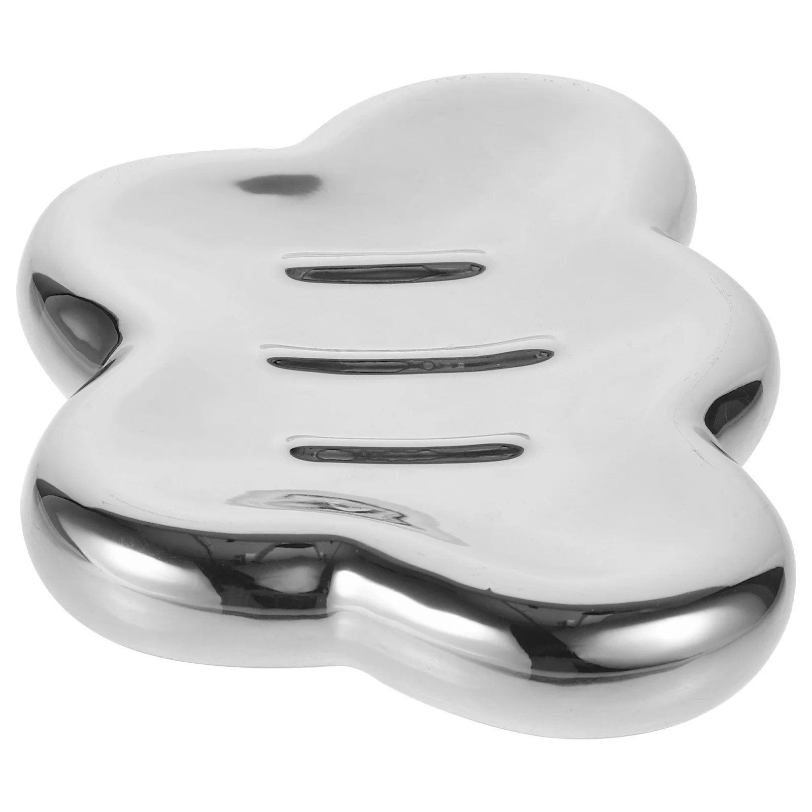 

Cloud Shaped Ceramic Soap Dish Stable Non-Slip Base Multi-Function Storage Tray for Bathroom Kitchen Desktop Use