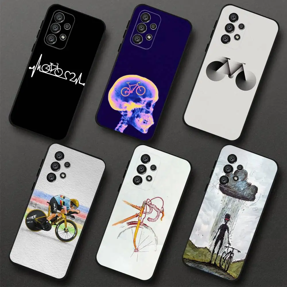 

Bike Tour de France Phone Case For Samsung S 25,24,23,22,30,21,10,9,Ultra,Plus,Lite,FE,4,5G Black Soft Case
